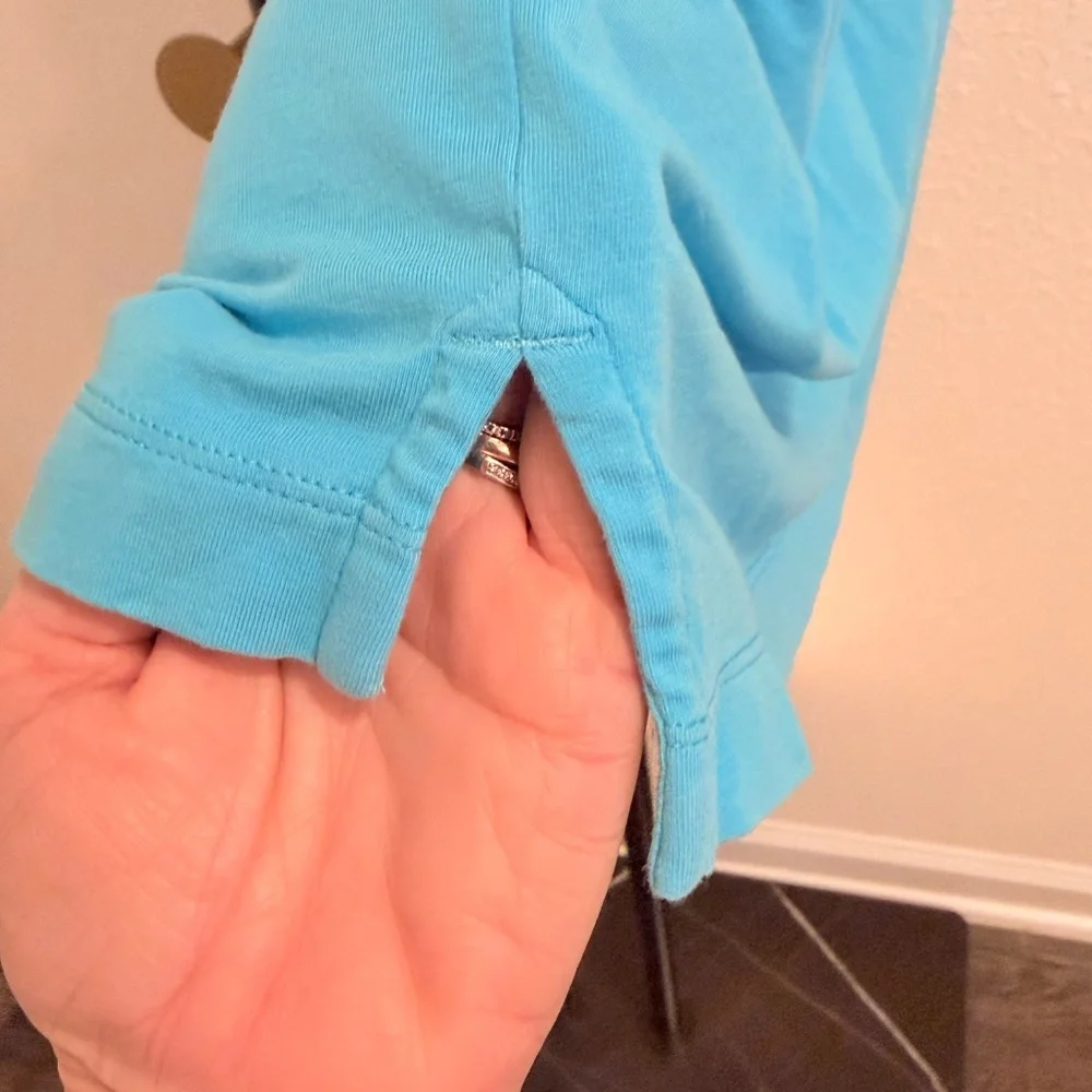 🍋Lululemon Polo Mens Evolution Blue Short Sleeve Shirt Athletic Stretch, Large, - Picture 7 of 11